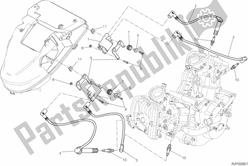 Toutes les pièces pour le Faisceau De Câbles (bobine) du Ducati Diavel Diesel Thailand 1200 2017